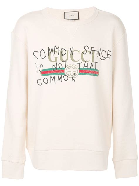 gucci common sense is not so common sweater|who wrote the Gucci slogan.